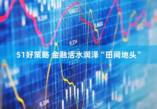 51好策略 金融活水润泽“田间地头”